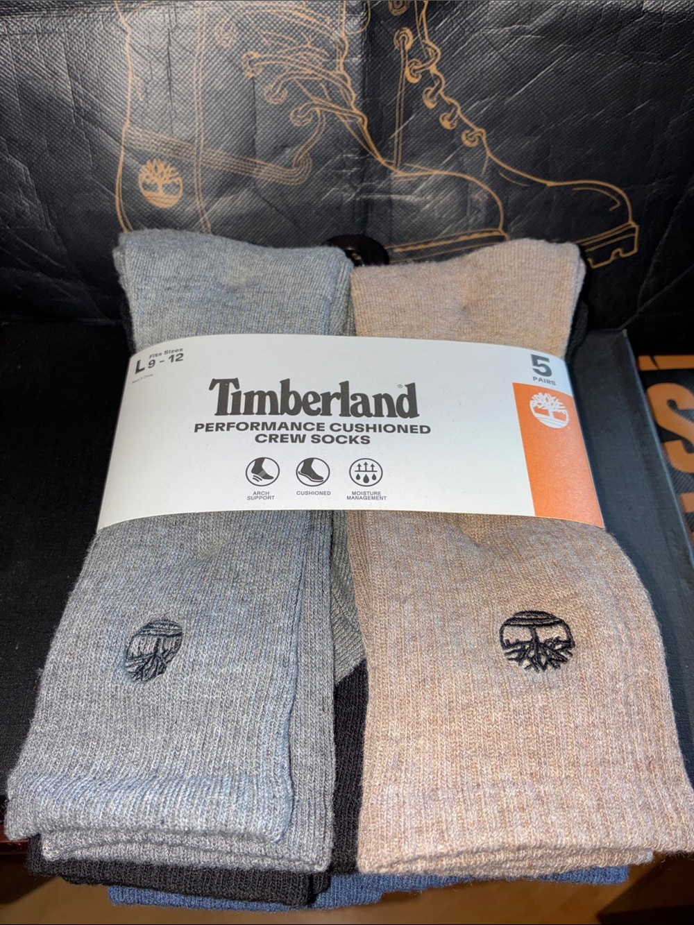 Timberland Men's Crew Socks 5-Pack